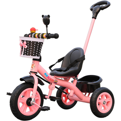 儿童三轮车脚踏车可带人宝宝婴儿手推车幼儿脚蹬1-3-5岁小孩童车